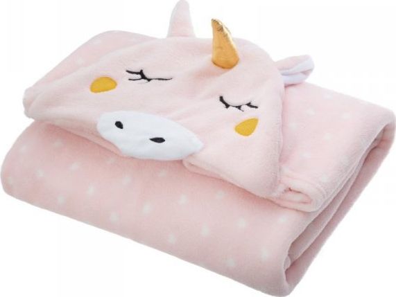 Dekoracja domu Koc z kapturem Unicorn 100x140 cm