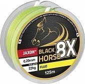 Фото - Волосінь і шнури Jaxon Plecionka  Black Horse Fluo 8x 0,20mm 200m 22kg ZJ-BHF020B 