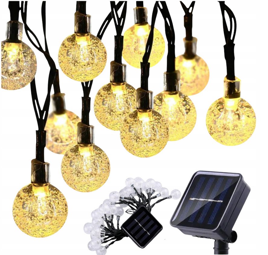 Sanico Girlanda ozdobna solarna 11m 50x kulki