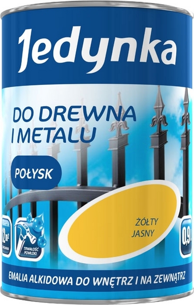 Jedynka Emalia alkidowa do drewna i metalu brąz połysk 0,36L
