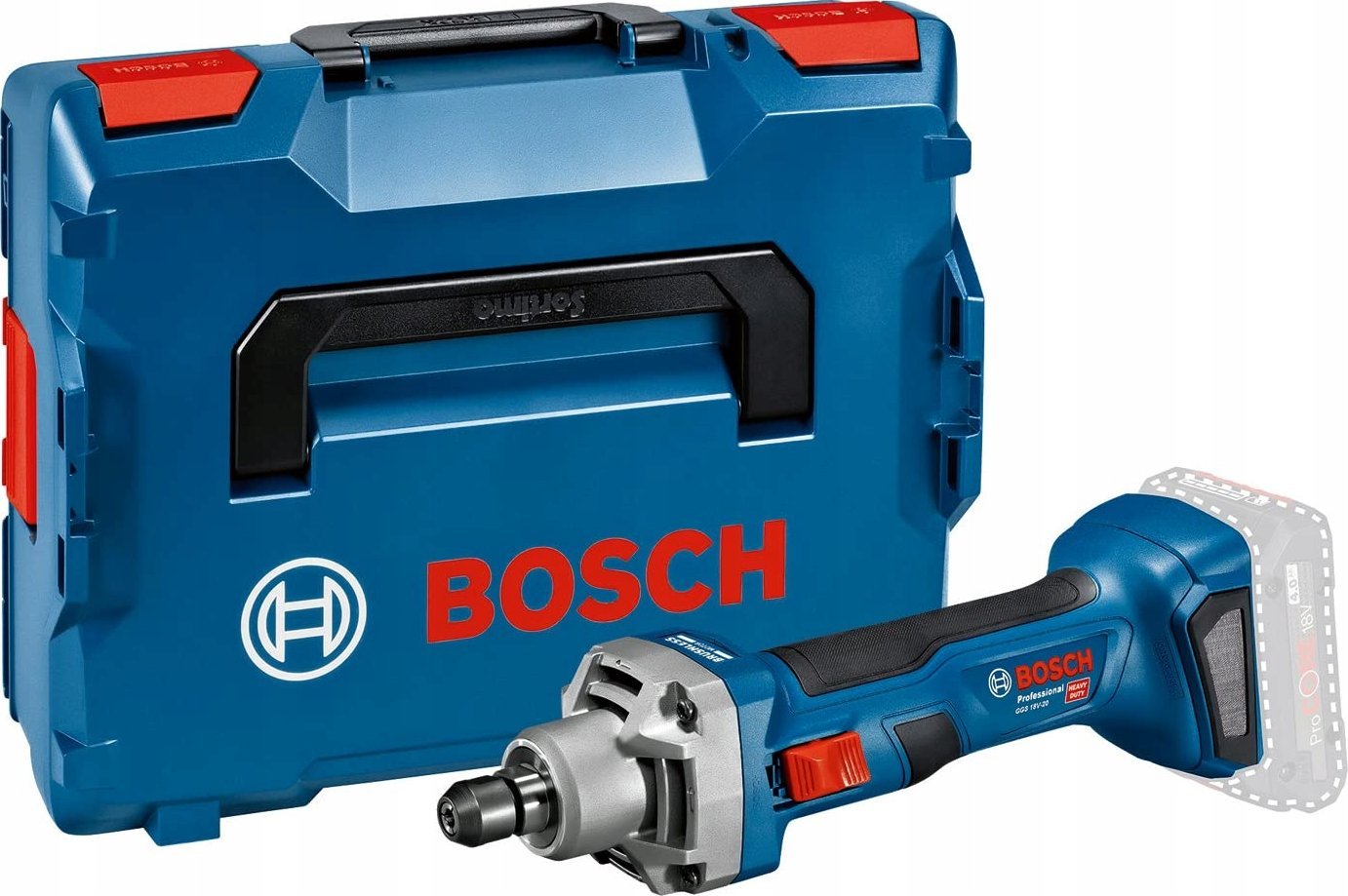 Bosch Bosch cordless straight grinder GGS 18V-20 Professional solo (blue/black, without battery and ...
