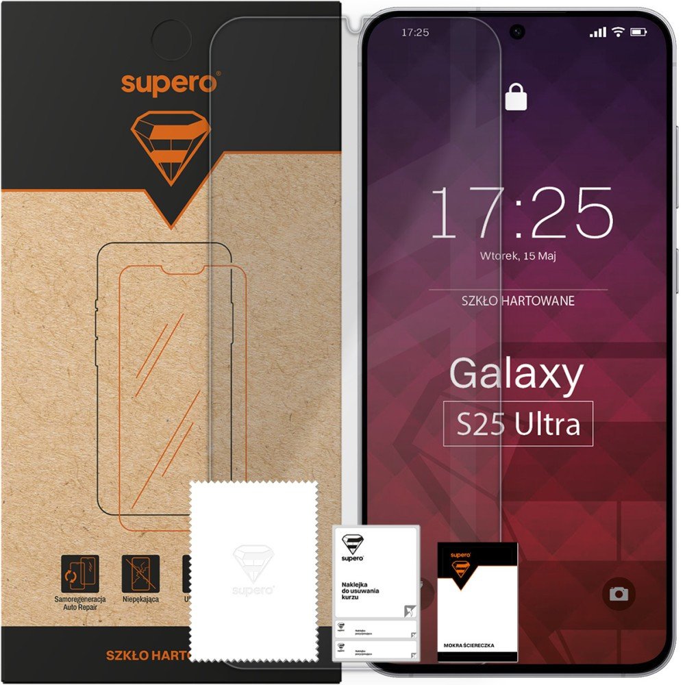 Szkło hartowane Supero do Samsung Galaxy S25 Ultra