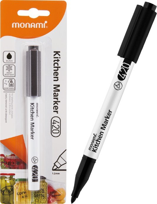 Mon Ami Marker Permanentny Do Kuchni 420 Czarny Monami