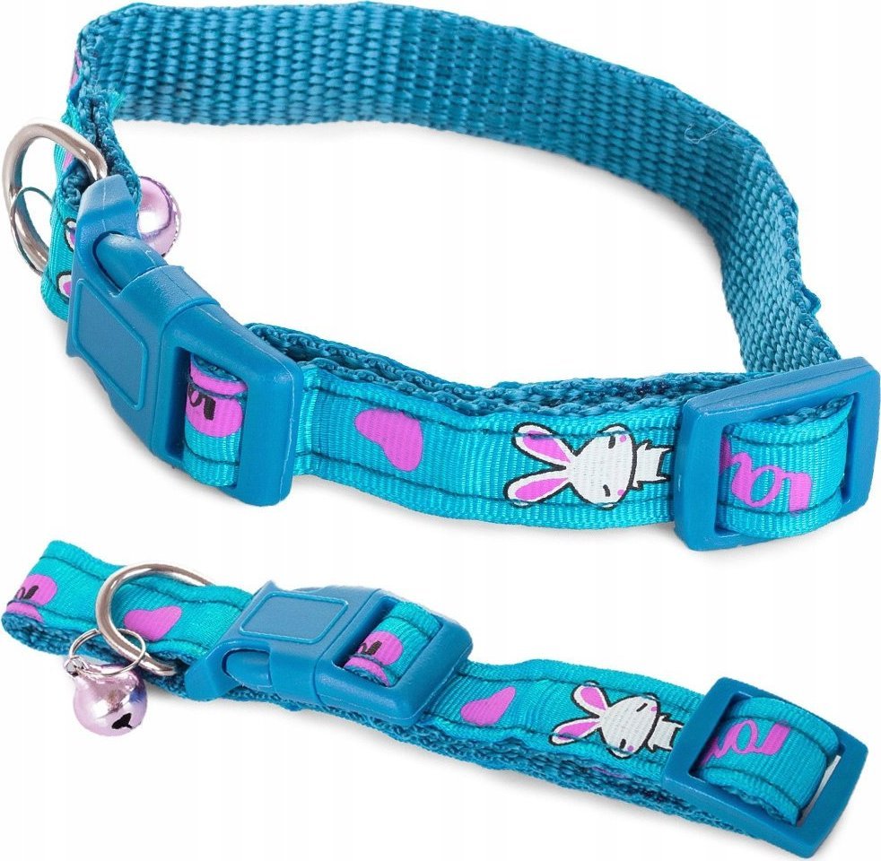 Przyjaciele OBROŻA MATERIAŁOWA DLA PSA KOTA Z DZWONECZKIEM 1,5