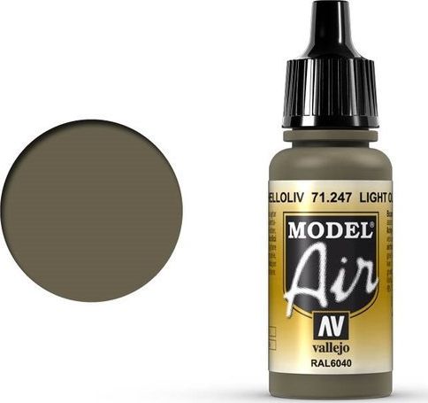 Vallejo Vallejo Model Air Light Olive 71.247 uniwersalny