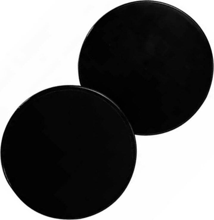 Aptel 2 PODKŁADKI Poślizgowe do ćwiczeń 17,5cm czarne FT48