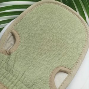 Yeye Rękawica dwustronnado peelingu i kąpieli Zielony