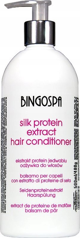 BingoSpa Ekstrakt protein jedwabiu odżywka do włosów 500ml