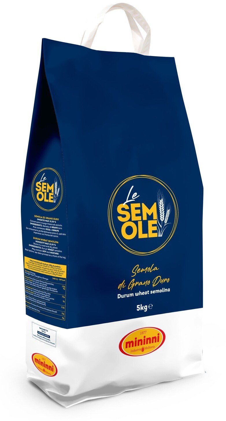 Mininni Mąka pszenna Semolina z pszenicy durum 5kg -
