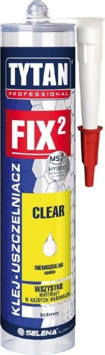 Tytan KLEJ MONTAŻOWY FIX2 CLEAR 290ML BEZBARWNY