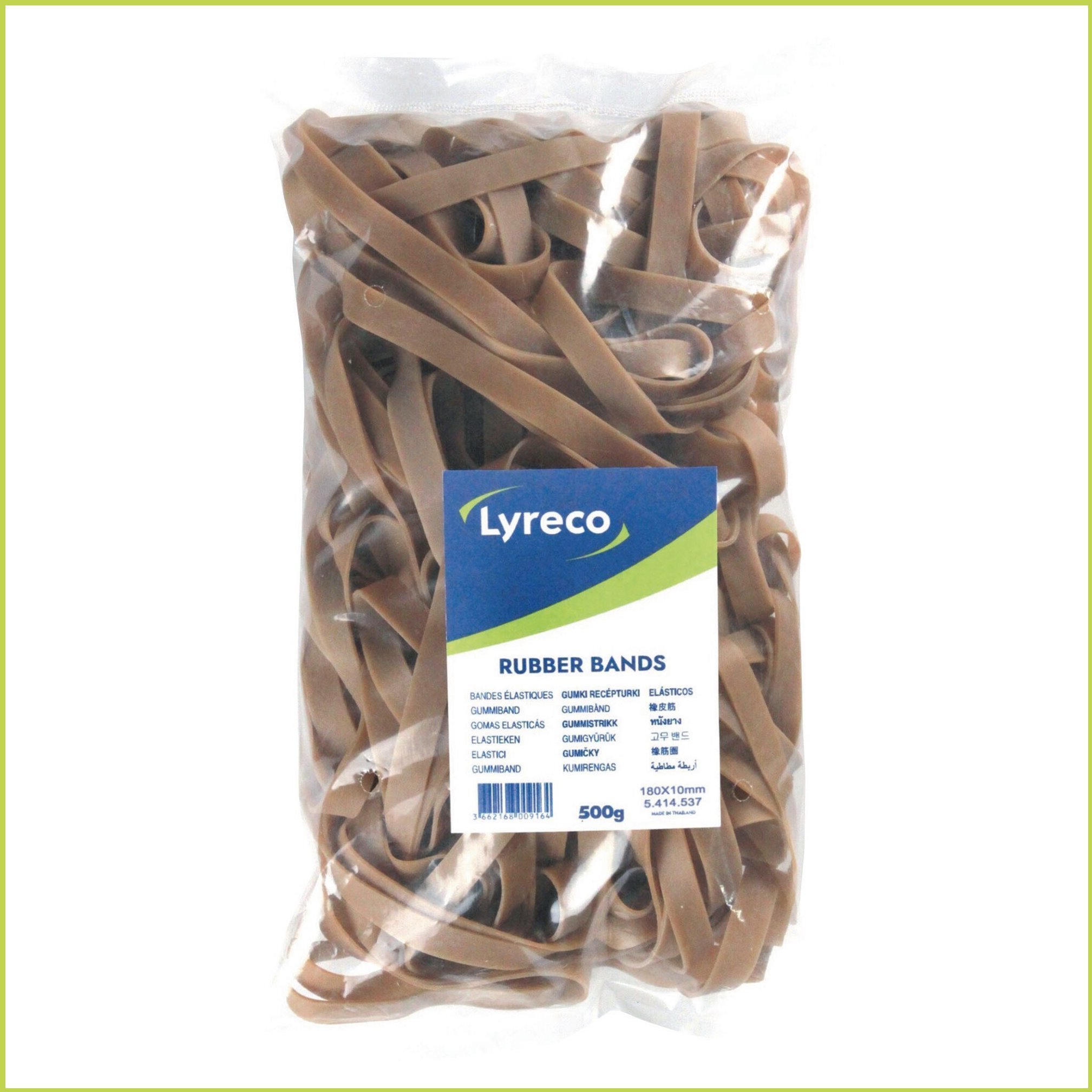 Staples Gumki lyreco gumowe taśmy 180x10mm pudełko po 500 g