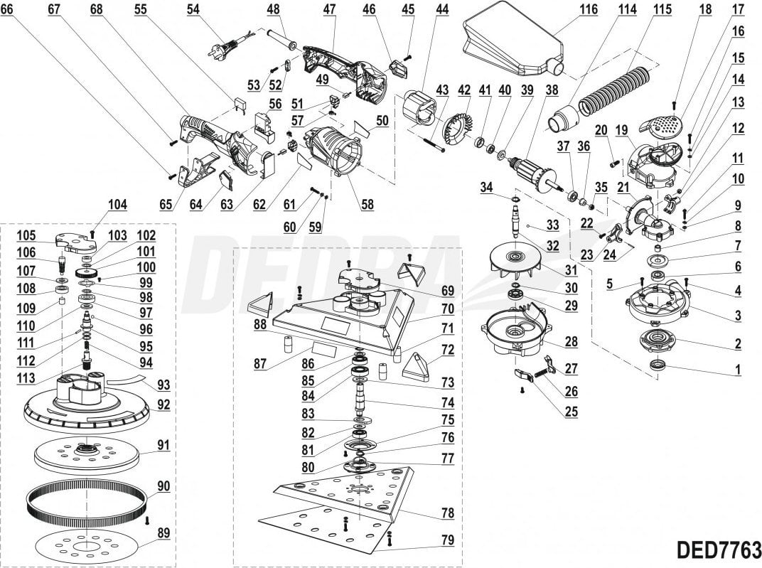 Dedra Osłona przeciwpyłowa