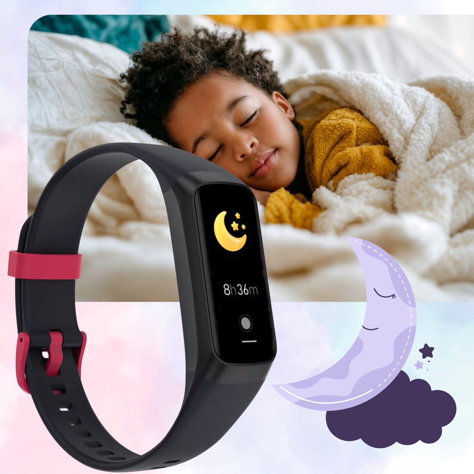 Smartwatch Rubicon Smartwatch Dziecięcy dla chłopca AMOLED Pulsometr Ciśnienie Tlen BT PL