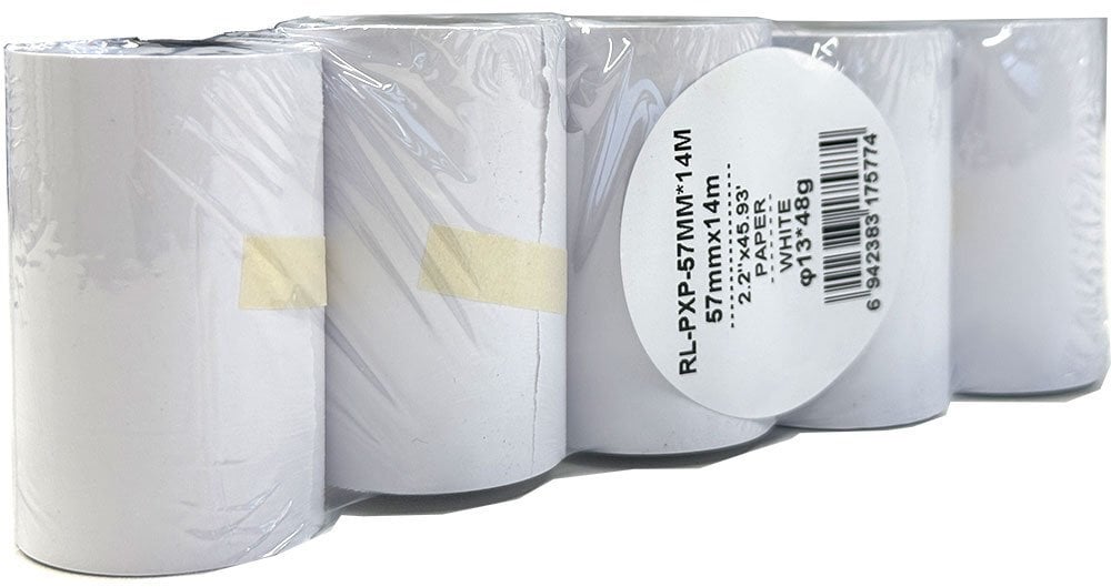 G&G Rolki termiczne 5 sztuk 57mm szerokie / 14m długie / bez BPA