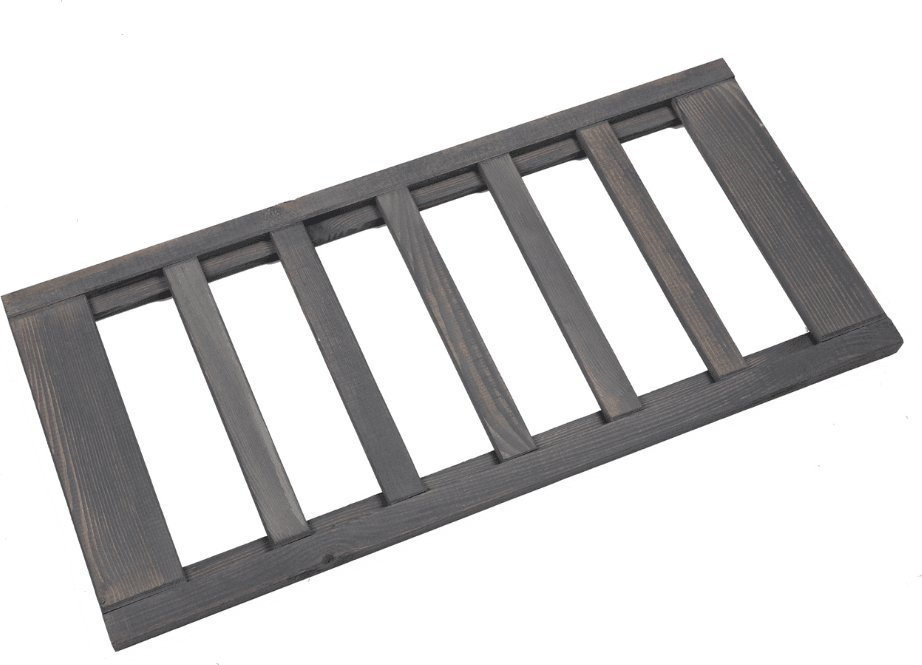 Wamar-Sosenka Półka na butelki do regału drewnianego LSR Szary 70x33cm Olejowany