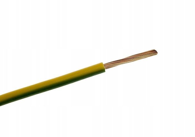 Elektrokabel Przewód instalacyjny H05V-K (LgY) 1 żółto-zielony /100m/