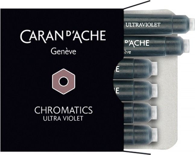 Caran d`Arche Naboje atramentowe Chromatics fioletowe 6 sztuk
