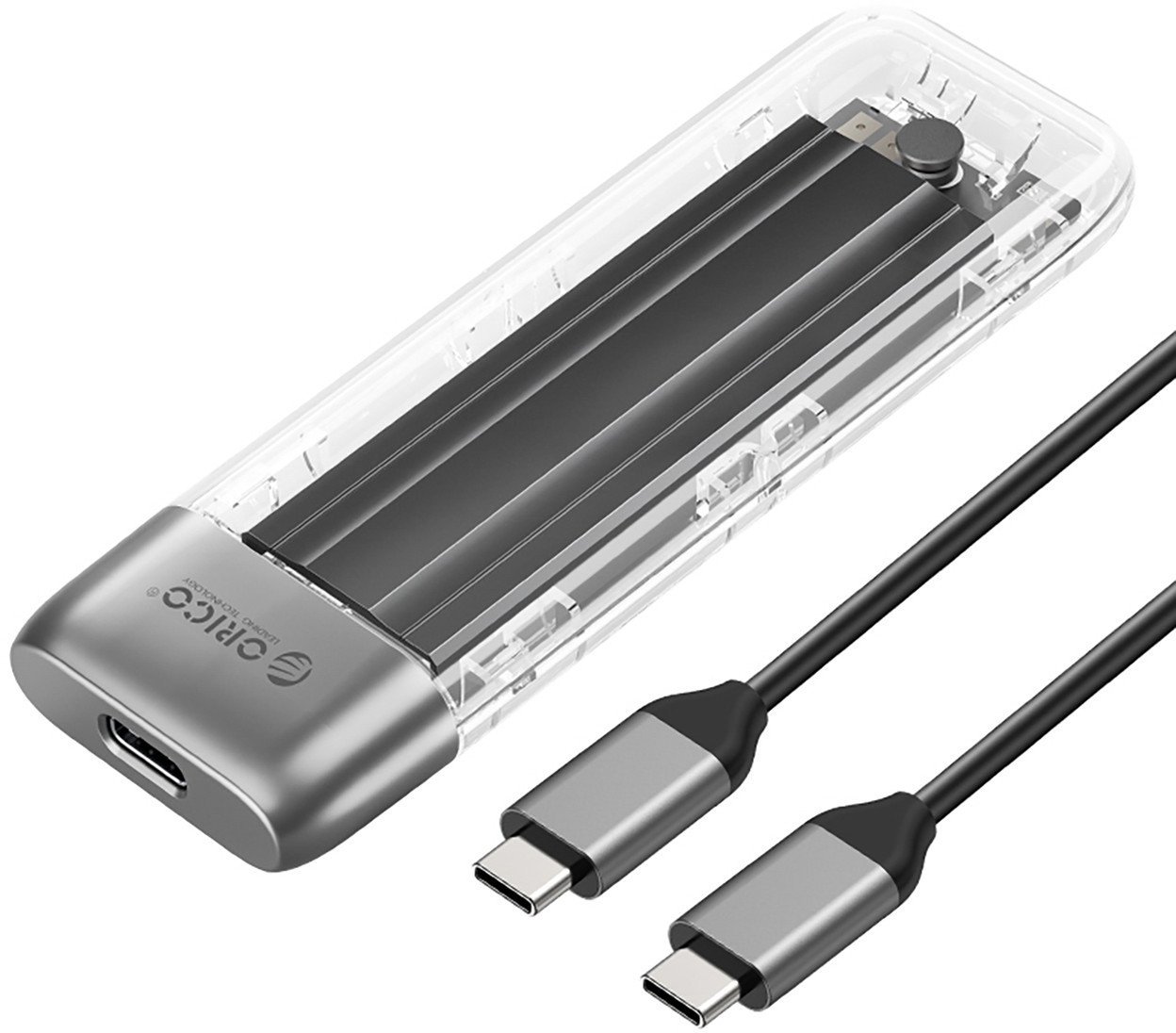 Kieszeń obudowa na dysk TXM2-C3 M.2 NVME USB-C 10Gb/s - szara Kieszeń obudowa na dysk TXM2-C3 M.2 NVME USB-C 10Gb/s - szara