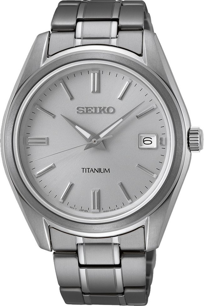 Zegarek Seiko Zegarek męski Seiko SUR369P1 szary