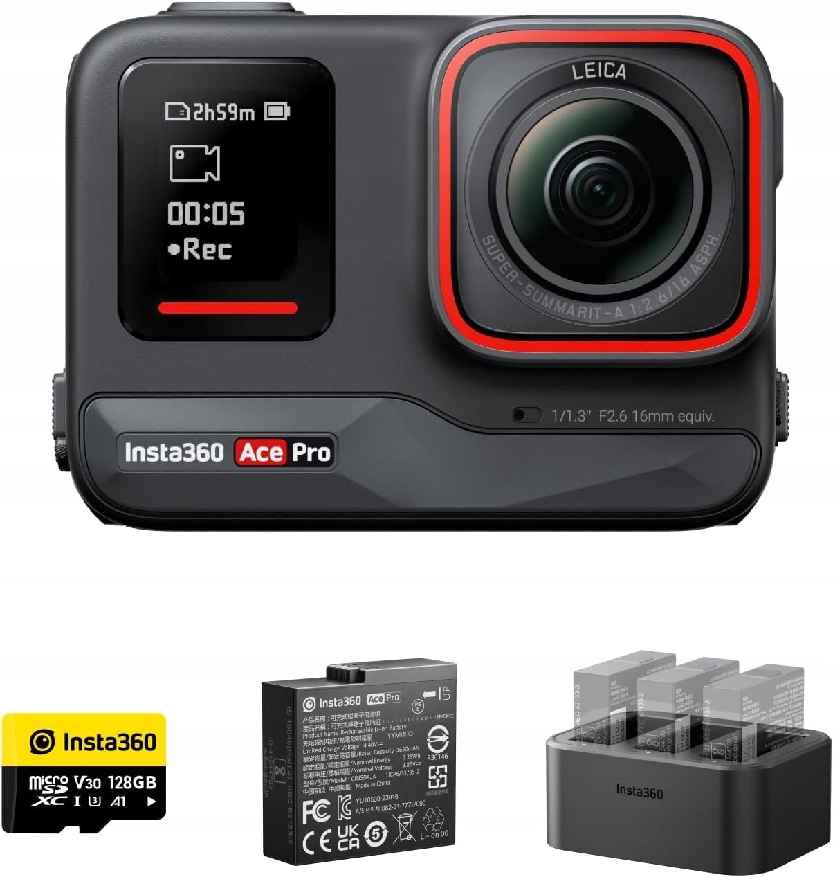 Kamera Insta360 Ace Pro Endurance Bundle czarna