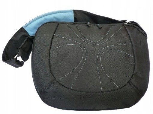 Torba Natec *Natec Impress Orange Black - Blue, czarno-niebieska torba na laptopa 15,4", IM-ORA-B-15...