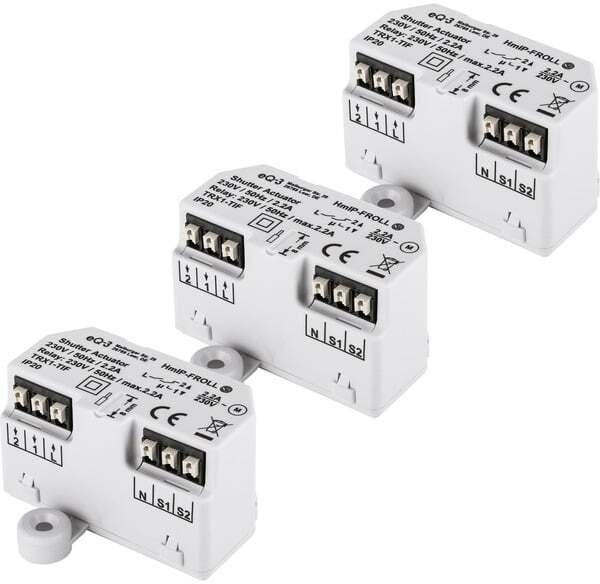 Homematic IP Rollladenaktor - Unterputz 3er Set