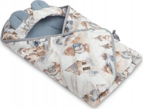 Sensillo OTULACZ MUŚLINOWY DO FOTELIKA - SMOKI JEANS