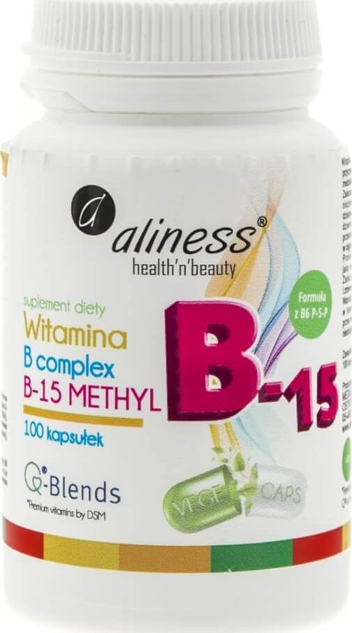 Aliness Witamina B Complex B-15 Methyl - 100 kapsułek
