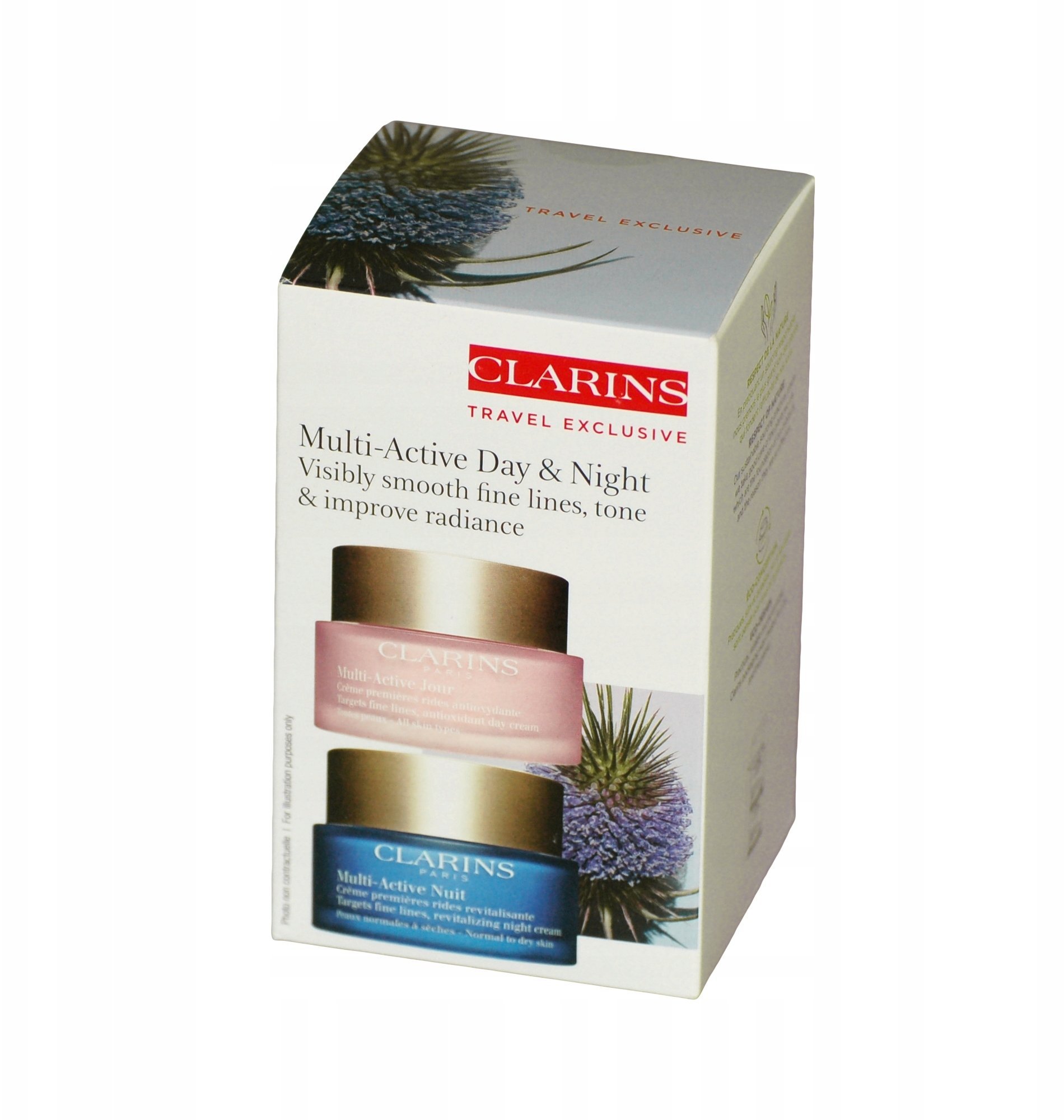 Set Clarins: Multi Active Jour, Age-Defying, Day, Cream, For Face, 50 ml + Multi Active, Hyaluronic Acid, Hydrating, Night, Cream, For Face, 50 ml For