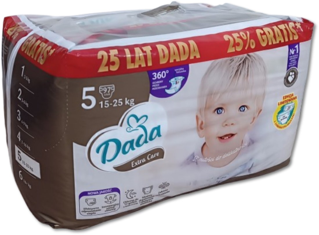 Dada Pieluchy Extra Care 5 BAG 15-25kg 97szt.