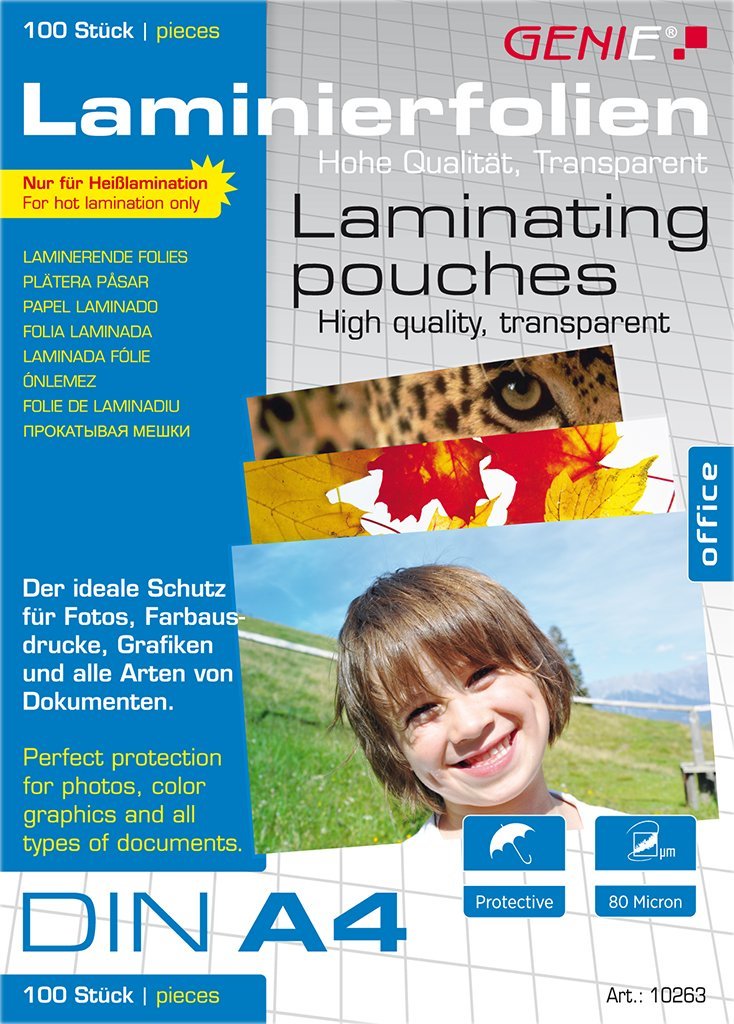 Genie GENIE torby do laminowania 100 A4 - Folien