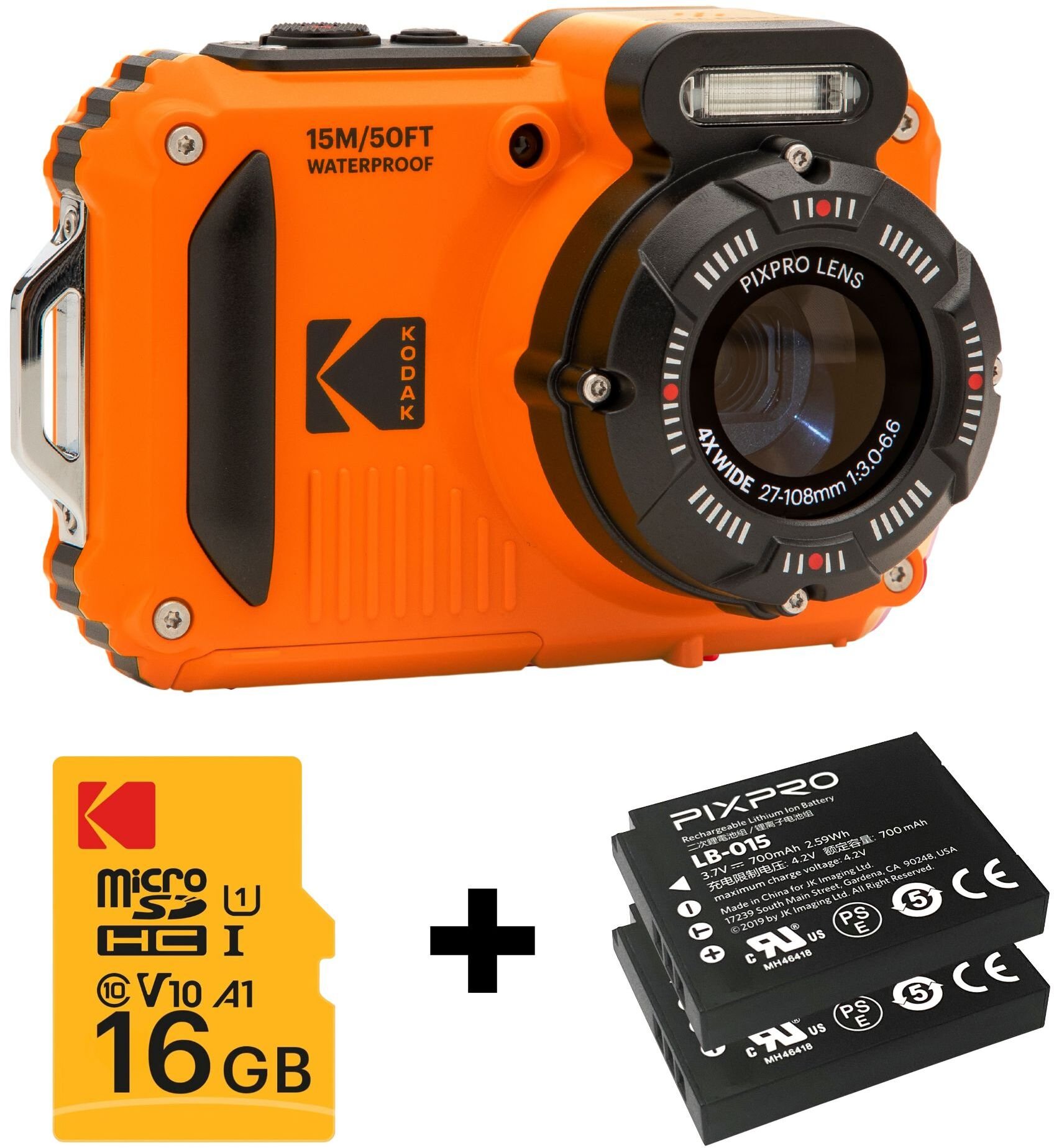 Aparat cyfrowy Kodak KODAK WPZ2 Orange Special pack