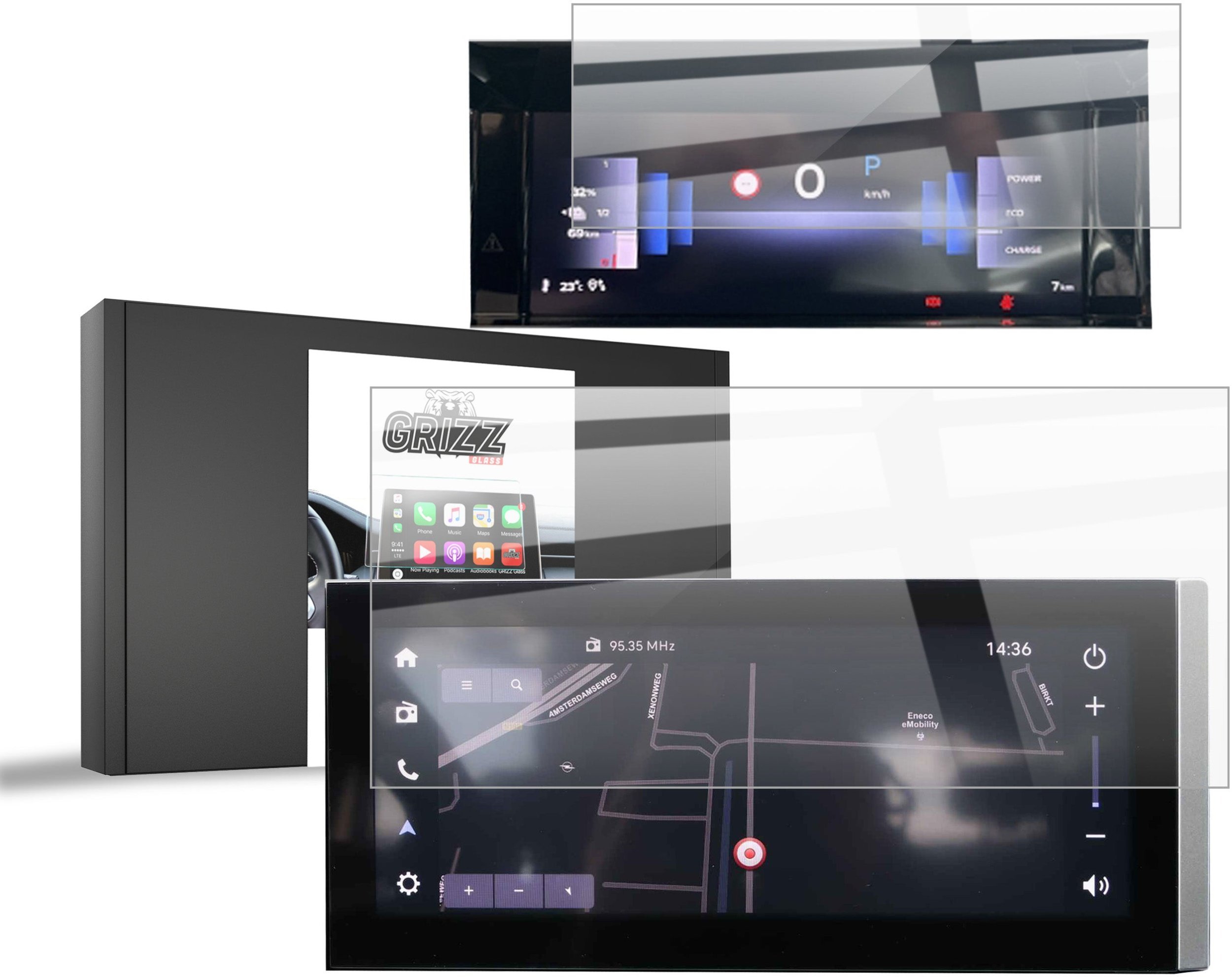 GrizzGlass Folia ceramiczna CarDisplay Protection do Opel Frontera (2025) [2w1]