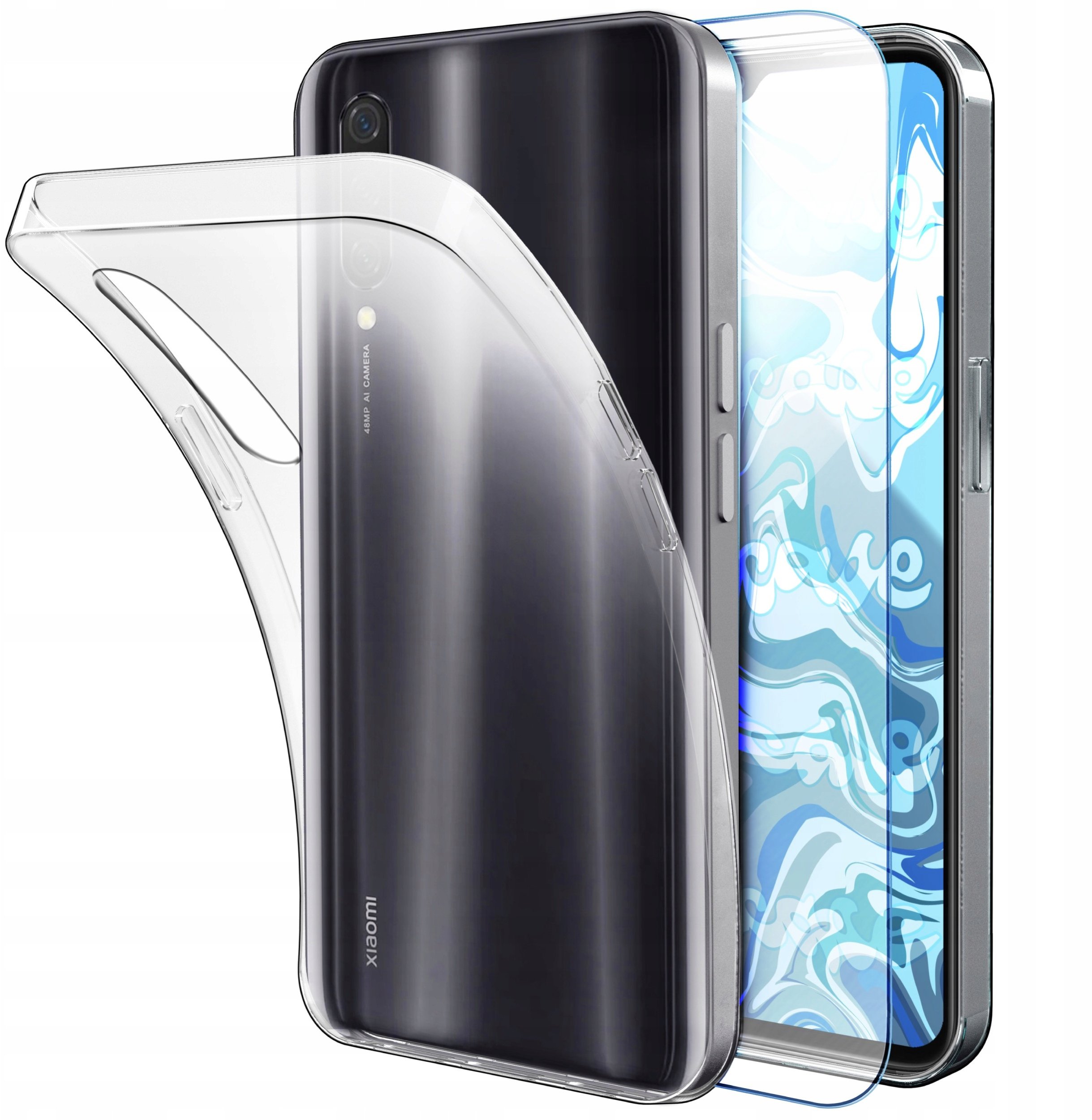 Hello Case ETUI DO XIAOMI MI 9 LITE GUMOWE OBUDOWA CASE SILIKON SLIM POKROWIEC SZKŁO