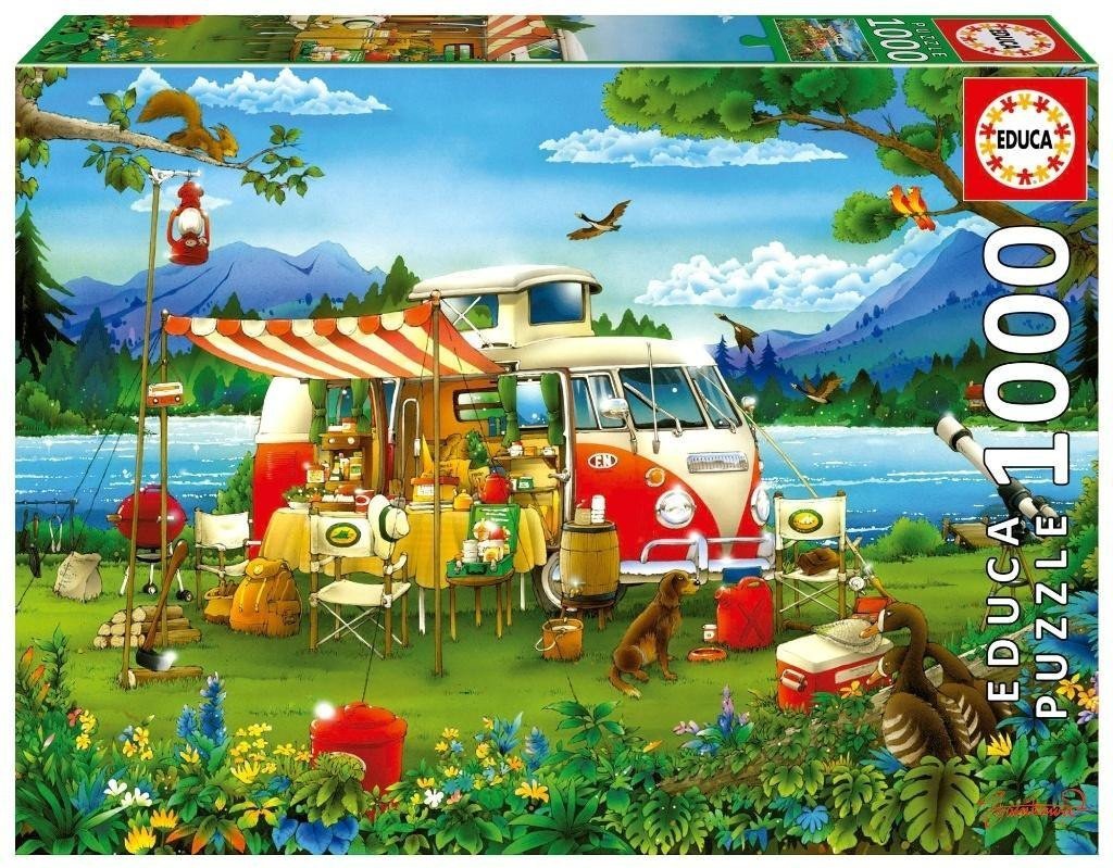 Puzzle 1000 Wakacje z kamperem