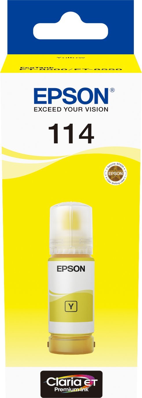 Tusz Epson Yellow Ink 114 EcoTank* (C13T07B440)