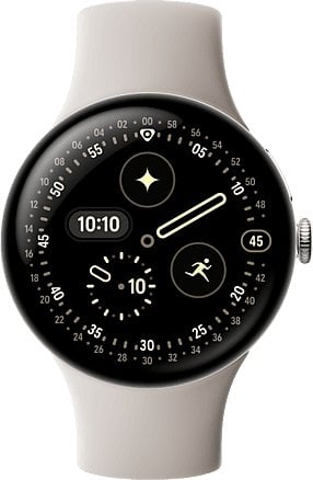 Google Pixel Watch 4 45MM WiFi Silver/Porcelain