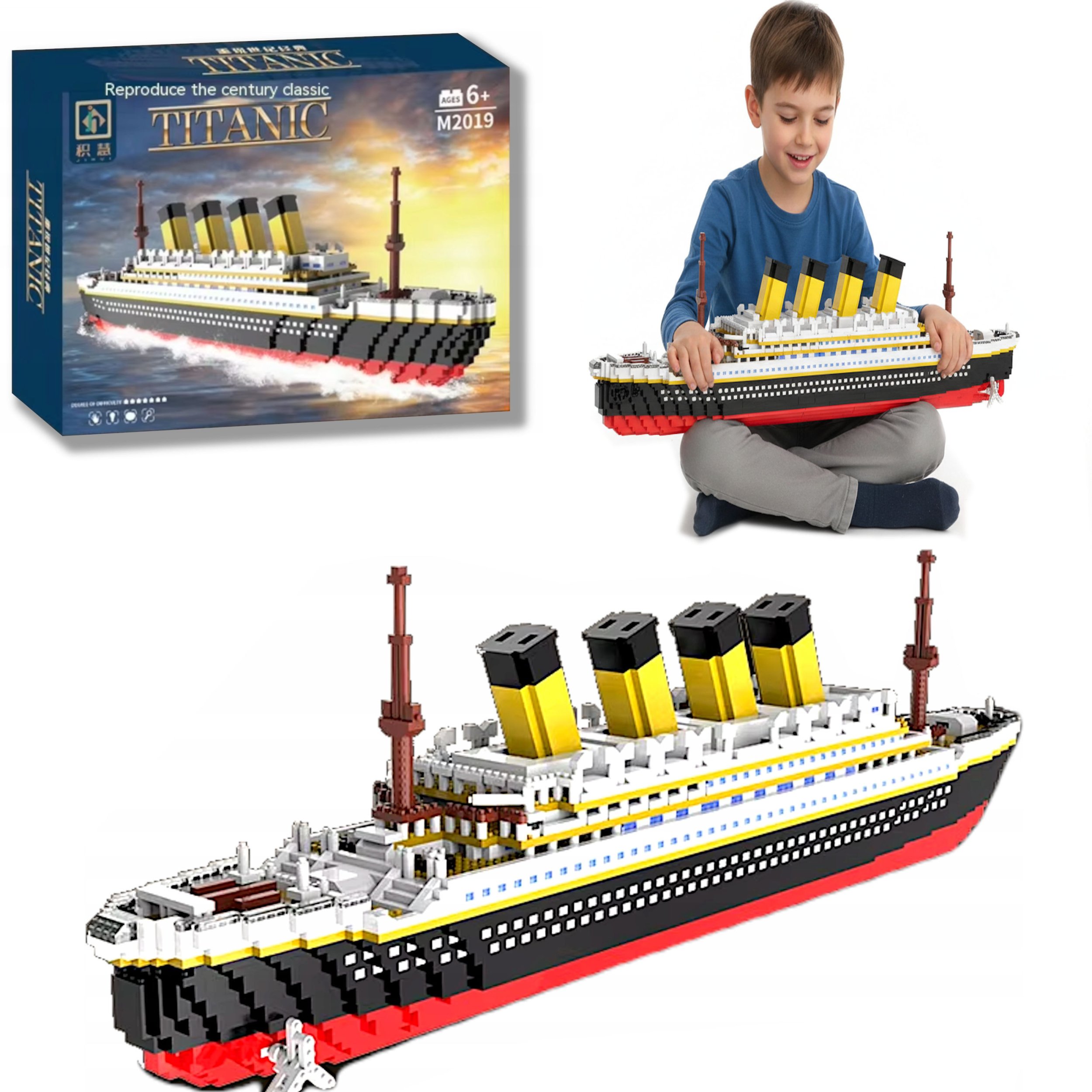 Coil Klocki konstrukcyjne Titanic 3688 el. elementów parowiec