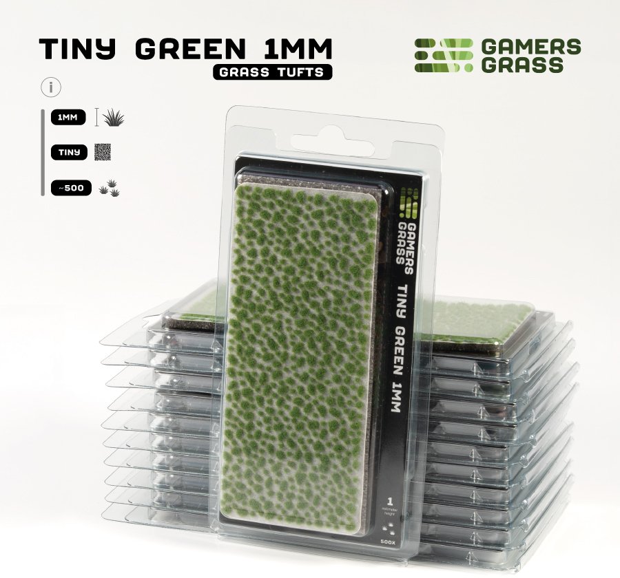 Gamers Grass Gamers Grass: Tiny Tufts - Tiny Green 1mm