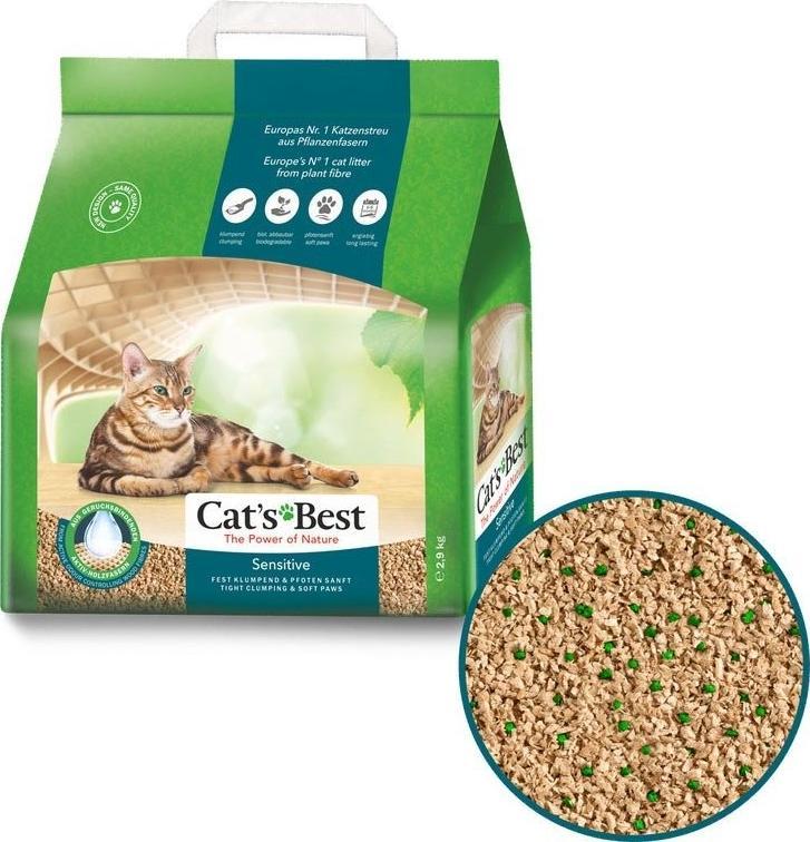 Żwirek dla kota Cats Best Sensitive Green Power 8 l