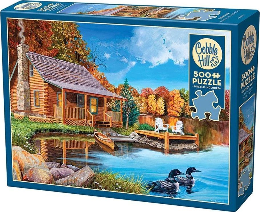 Puzzle 500 Dom nad jeziorem G3