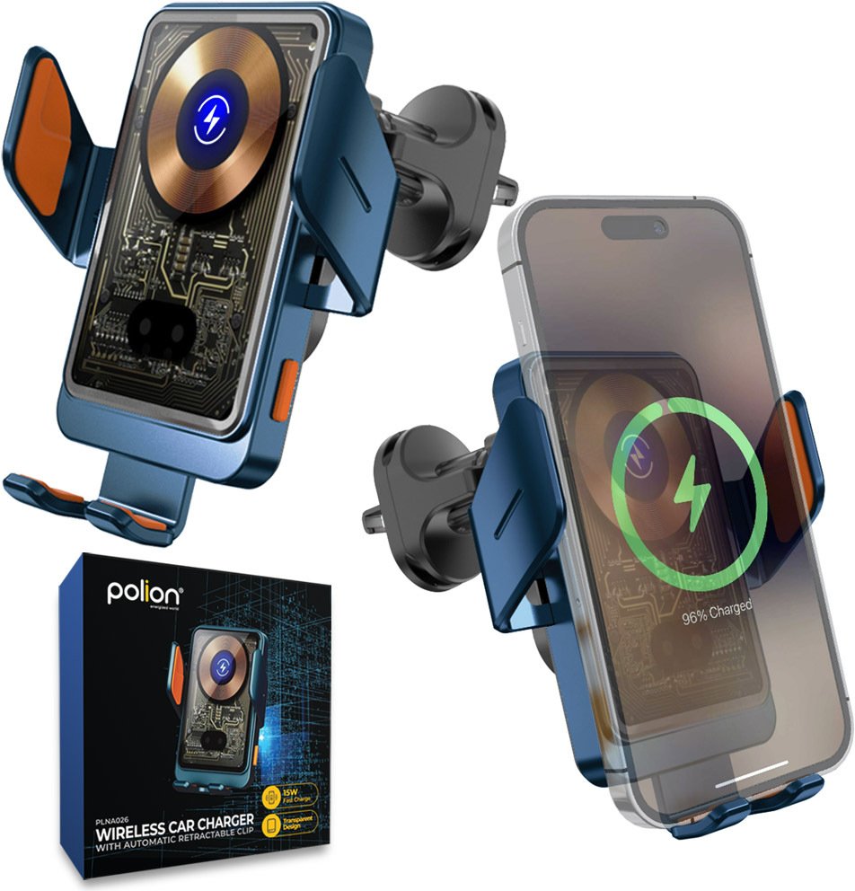 Ładowarka samochodowa do telefonu | 15W | indukcyjna | USB-C