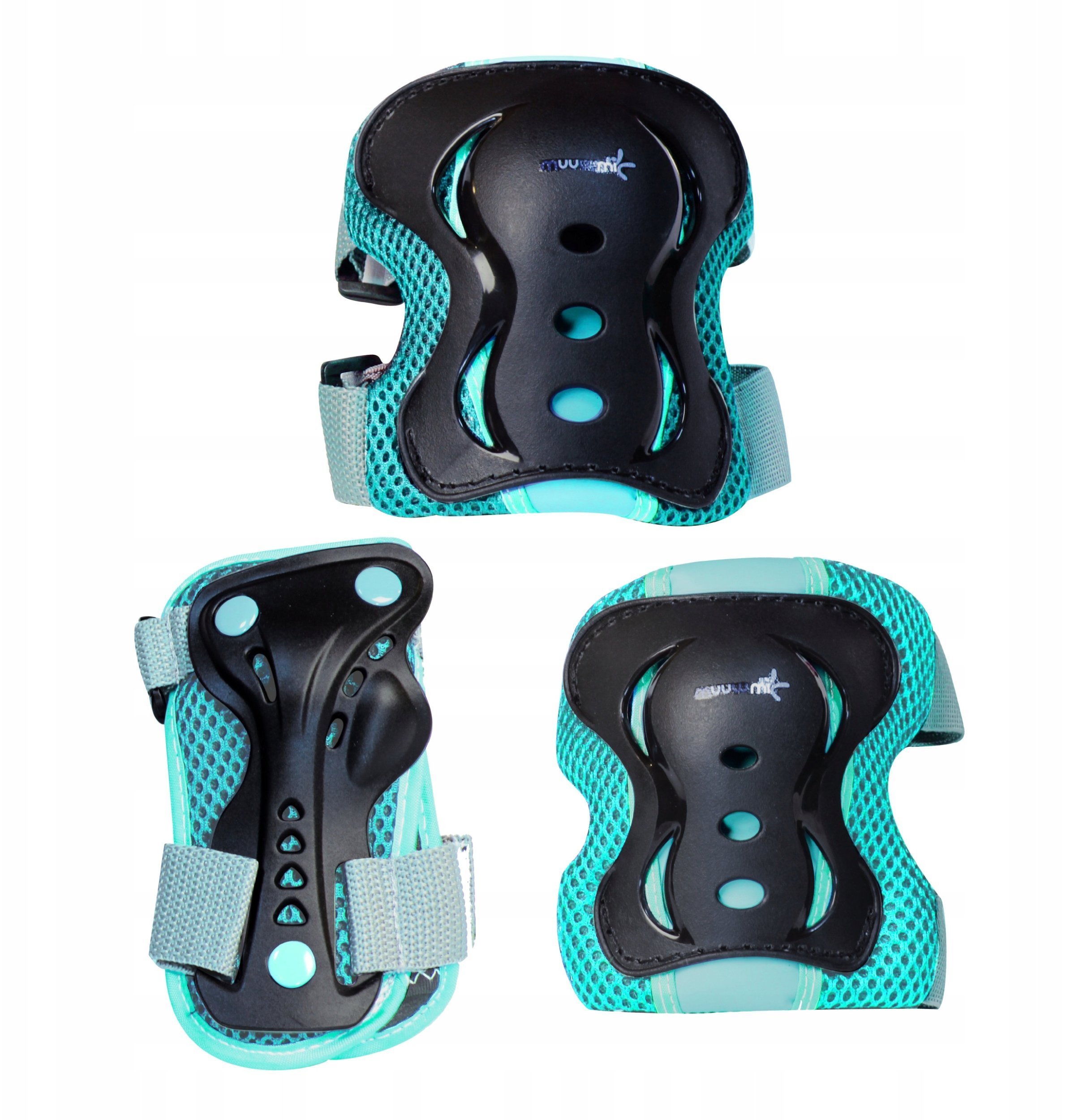 SALVAS Muuwmi Elbow and knee protector set M size turquoise AU 557