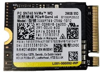 Dysk SSD Dell 256GB M.2 2230 PCIE NVME SSD (098F8)