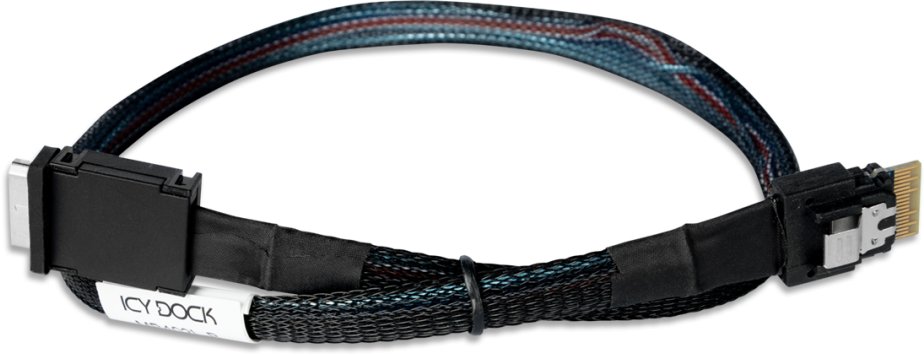 IcyDock Kabel SlimSAS 4i to OCulink 4i Cable, PCLe 4.0, 0.5M