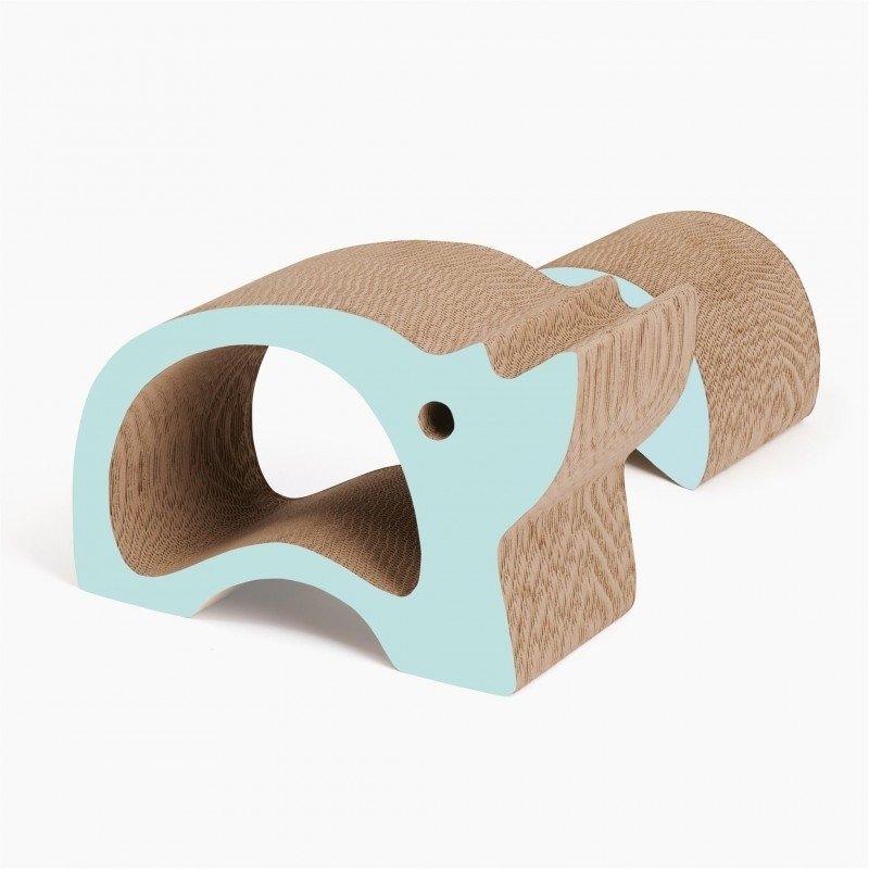 Catit Zoo Scratcher Nosorożec, drapak, dla kota, kartonowy, 46 x 22,5 x 29 cm, 2w1