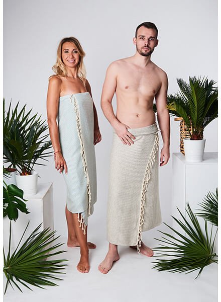 Yeye Ręcznik hammam CHESS 100% bawełna YEYE Jasny różowy