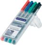 Staedtler Flamaster suchościeralny LUMOCOLOR 311S, opakowanie 4 sztuki (STA003)