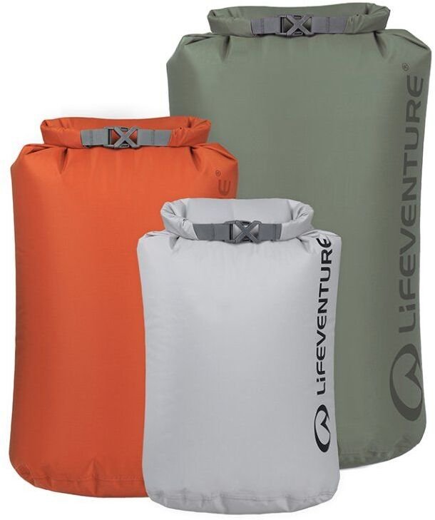 Lifeventure Stormlight DryBag Multipack (5L ,10L , 25L), Earth Tones