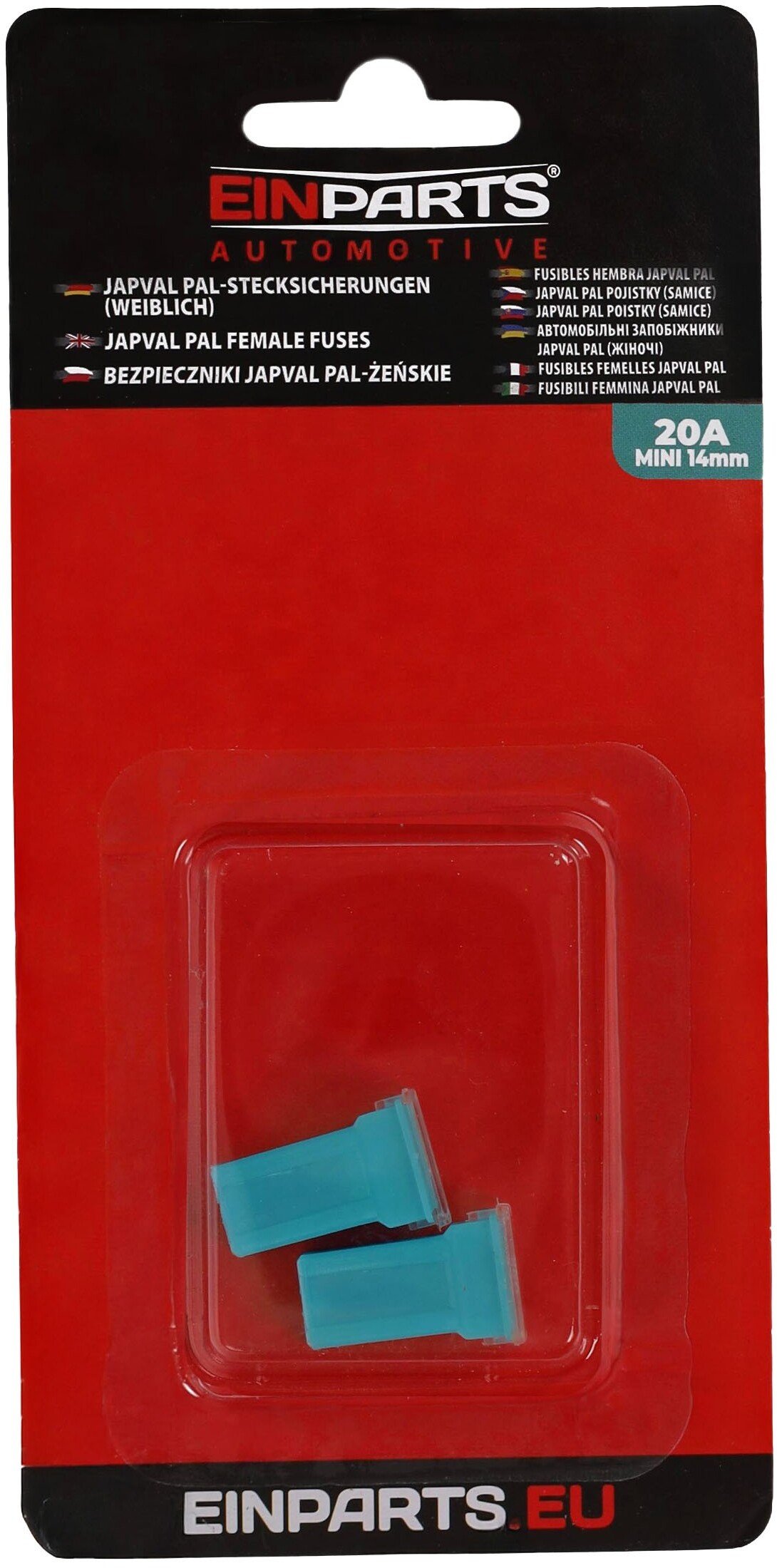 Einparts Automotive EPFUSE19 Bezpieczniki JCASE / JAPVAL 20A, 2 szt.